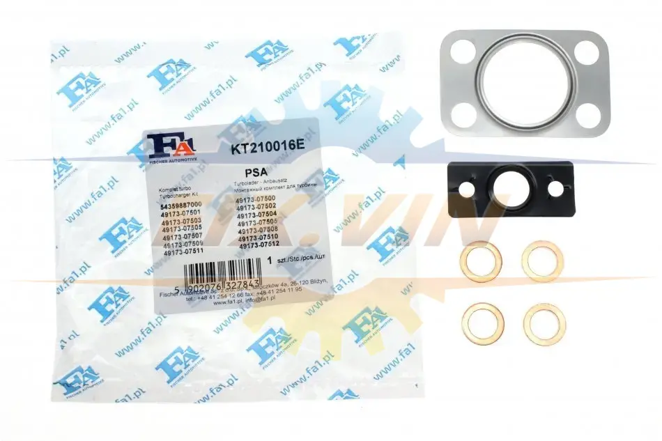 Комплект прокладок турбіни FA1 Fischer Automotive One (FA1) KT210016E (фото 1)