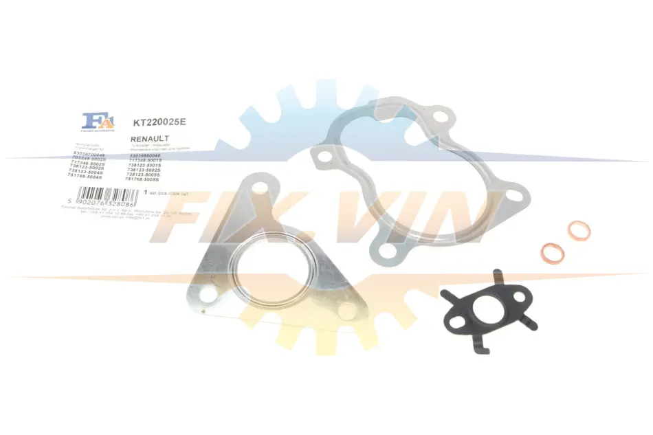 Комплект прокладок турбіни FA1 Fischer Automotive One (FA1) KT220025E (фото 1)