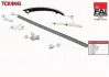 К-кт ланцюга ГРМ Opel Agila Z10XE/XEP/Astra G/H Z12EX/EXP/Z14XEL/XEP/Combo MK II Z14XEP/Corsa B/C/D Fischer Automotive One (FA1) TCK4NG (фото 1)