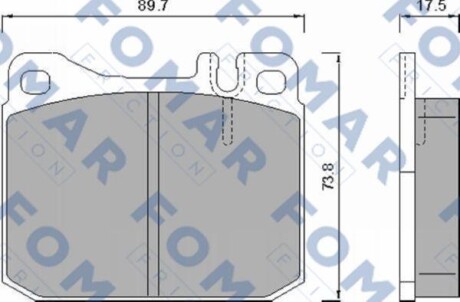 Колодки гальмівні дискові FOMAR FO 467981