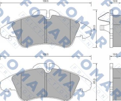 Колодки FOMAR FO 627281