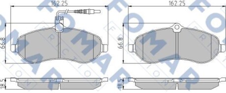 Колодки гальмівні дискові FOMAR FO 931081