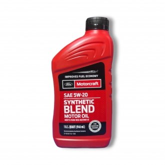 Олива моторна Motorcraft Synthetic Blend 5W20 0.946 л FORD XO5W20Q1SP