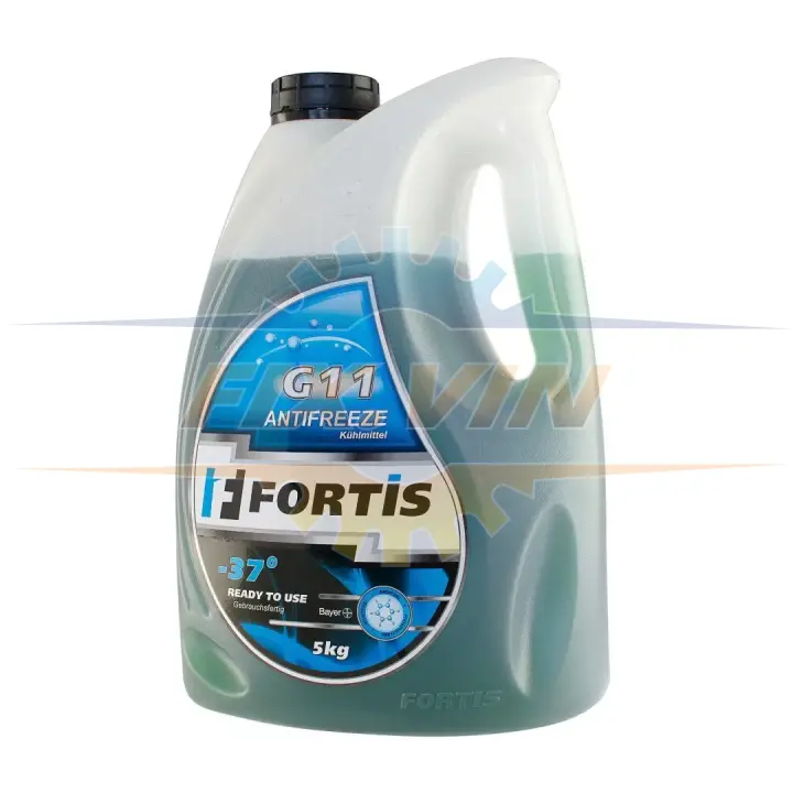 Антифриз готовий до використання Fortis G11 Blue -37° (синій) 5кг FORTIS 0028955 (фото 1)