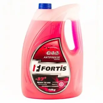 Антифриз готовий до використання Fortis G12 Red -37° (червоний) 10кг FORTIS 0087809
