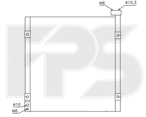 Конденсатор кондиціонера FPS FP 30 K258 (фото 1)