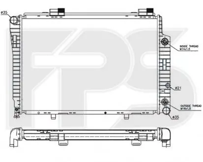 Радіатор охолодження FPS FP 46 A205