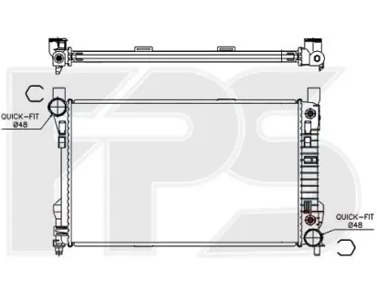 Радіатор охолодження FPS FP 46 A228