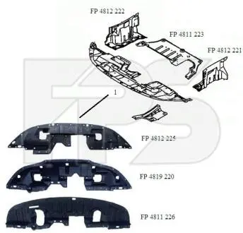 Автозапчасть FPS FP 4812 225