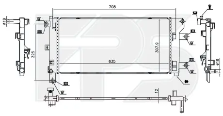 Радіатор охолодження FPS FP 50 A871