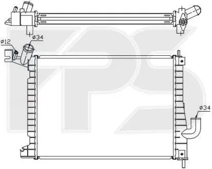 Радіатор охолодження FPS FP 52 A299