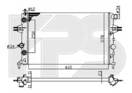 Радіатор охолодження FPS FP 52 A784
