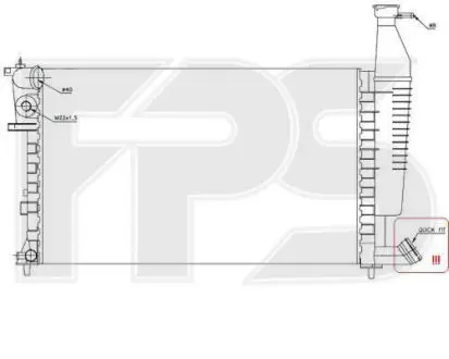 Радіатор охолодження FPS FP 54 A1122