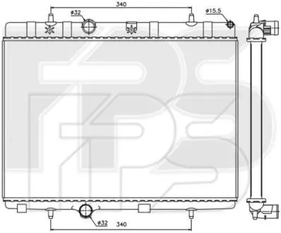 Радіатор охолодження FPS FP 54 A154
