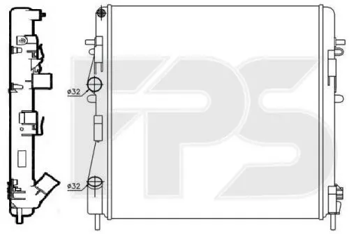 Радіатор охолодження FPS FP 56 A1152 (фото 1)