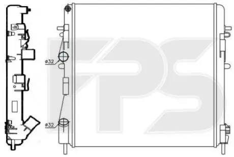 Радіатор охолодження FPS FP 56 A1152