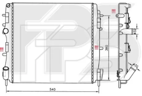Радіатор охолодження FPS FP 56 A125