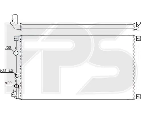 Радіатор охолодження FPS FP 56 A930 (фото 1)
