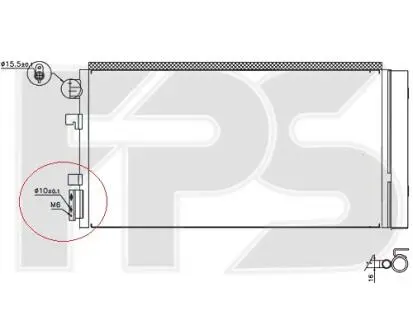 Конденсатор кондиціонера FPS FP 56 K799