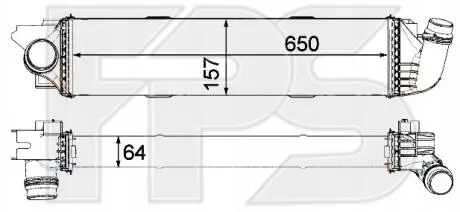 Радіатор наддуву FPS FP 56 T154