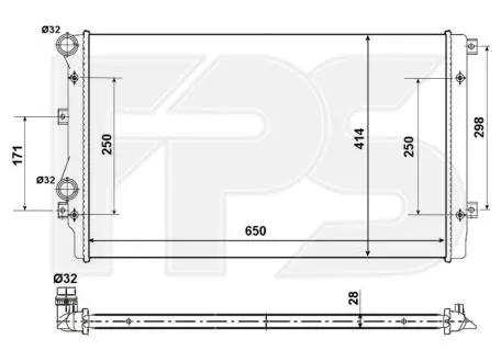 Радіатор охолодження FPS FP 62 A470