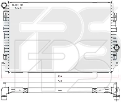 Радіатор охолодження FPS FP 64 A187