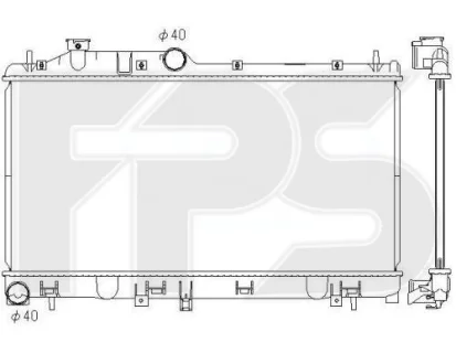 Радіатор охолодження FPS FP 67 A1400