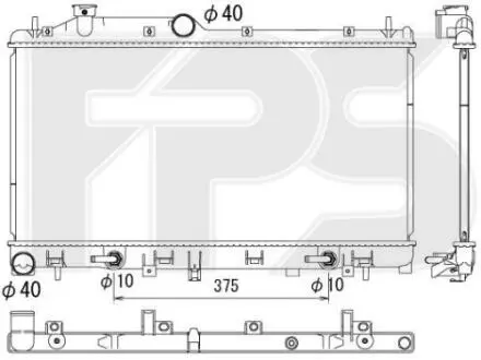 Радіатор охолодження FPS FP 67 A893