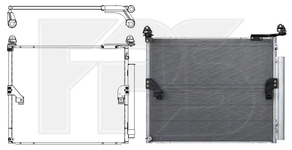 Конденсатор кондиціонера FPS FP 70 K245 (фото 1)