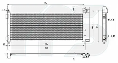 Конденсатор кондиціонера FPS FP 70 K386