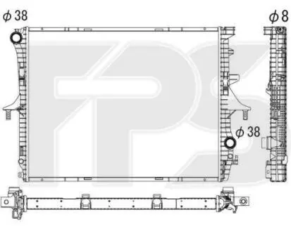 Радіатор охолодження FPS FP 74 A1207