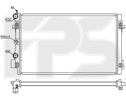 Радіатор охолодження FPS FP 74 A382