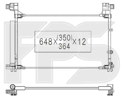 Конденсатор кондиціонера FPS FP 81 K288