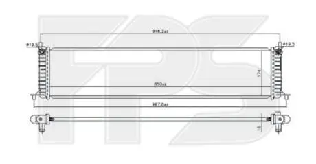 Радіатор охолодження FPS FP 85 A794