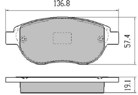 Колодки тормозные передние FBP-1217 FREMAX FBP1217