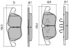 Колодки тормозные передние FBP-1496 FREMAX FBP1496 (фото 1)