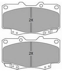 Колодки тормозные передние FBP-1809 FREMAX FBP1809