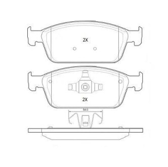 Колодки тормозные передние FBP-1896 FREMAX FBP1896