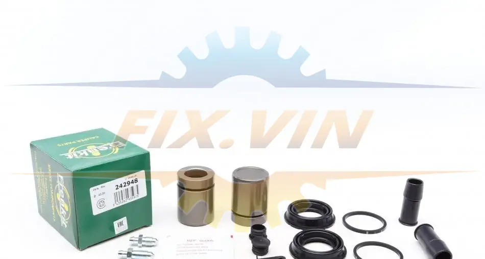 Ремкомплект супорта (переднього) BMW 5 (E60/E61) 04- (d=42mm) (+2 поршня) (Ate) FRENKIT 242948 (фото 1)