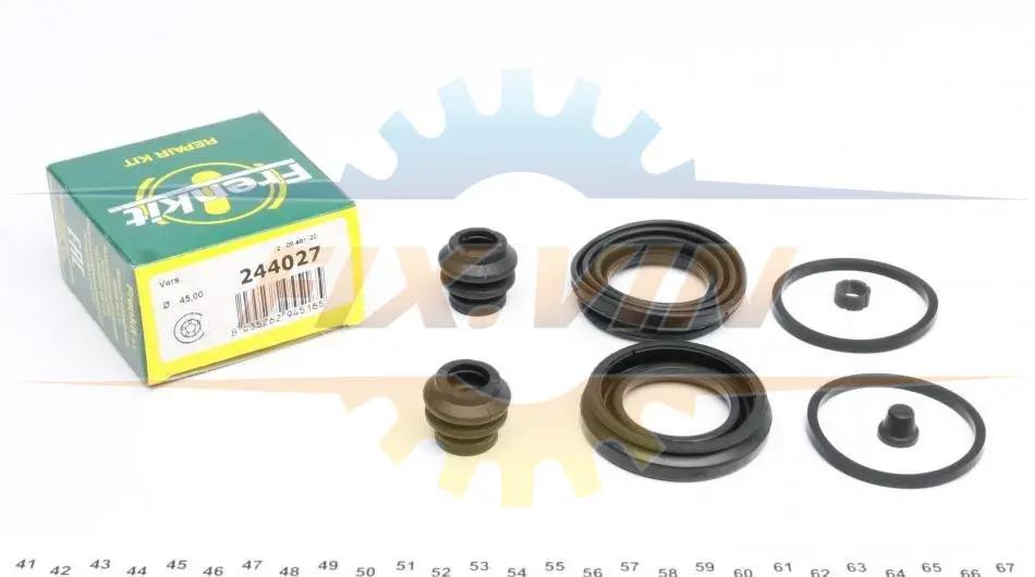 Ремкомплект супорту переднього (d=45mm) Toyota Highlander (13-)/Lexus RX (08-) ver.Advics Frenkit FRENKIT 244027 (фото 1)