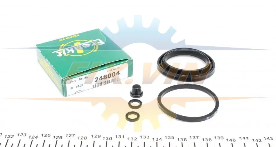 Ремкомплект гальмівного супорту FIAT PANDA, MARBELLA, REGATA, UNO, 128 RITMO, NUOVA RITMO, X 1/9 FOR FRENKIT 248004 (фото 1)