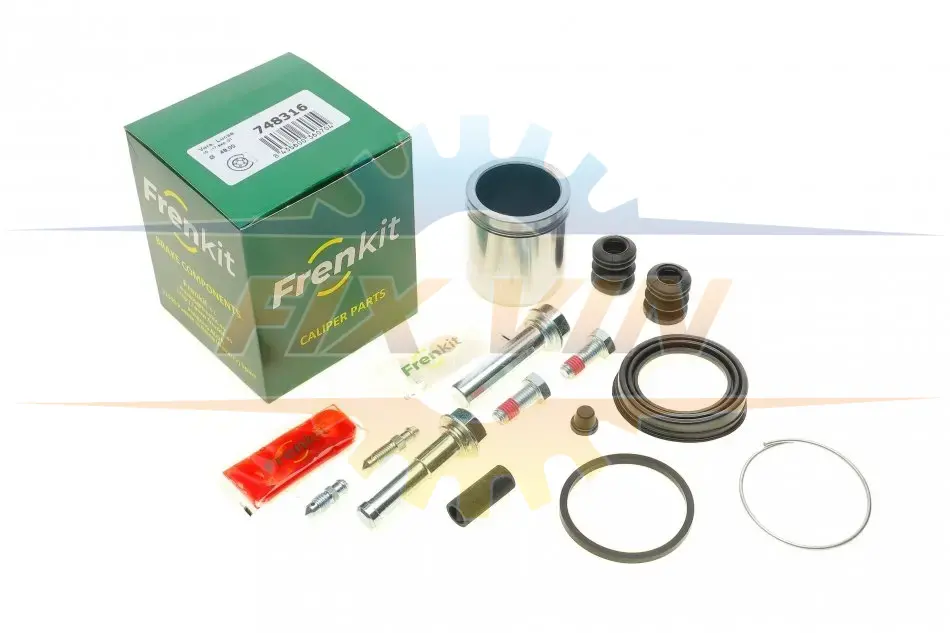 Ремкомплект супорта (переднього) Dacia Logan 05- (d=48mm)(Lucas)(+1 поршень/направляюча) SuperKit FRENKIT 748316 (фото 1)