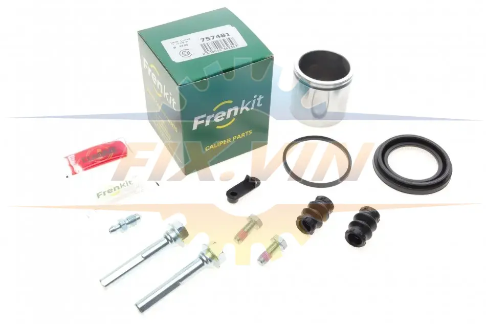 Ремкомплект супорта (переднього) Peugeot 406 95-04 (d=57mm)(Lucas)(+1 поршень/направляюча) SuperKit FRENKIT 757481 (фото 1)