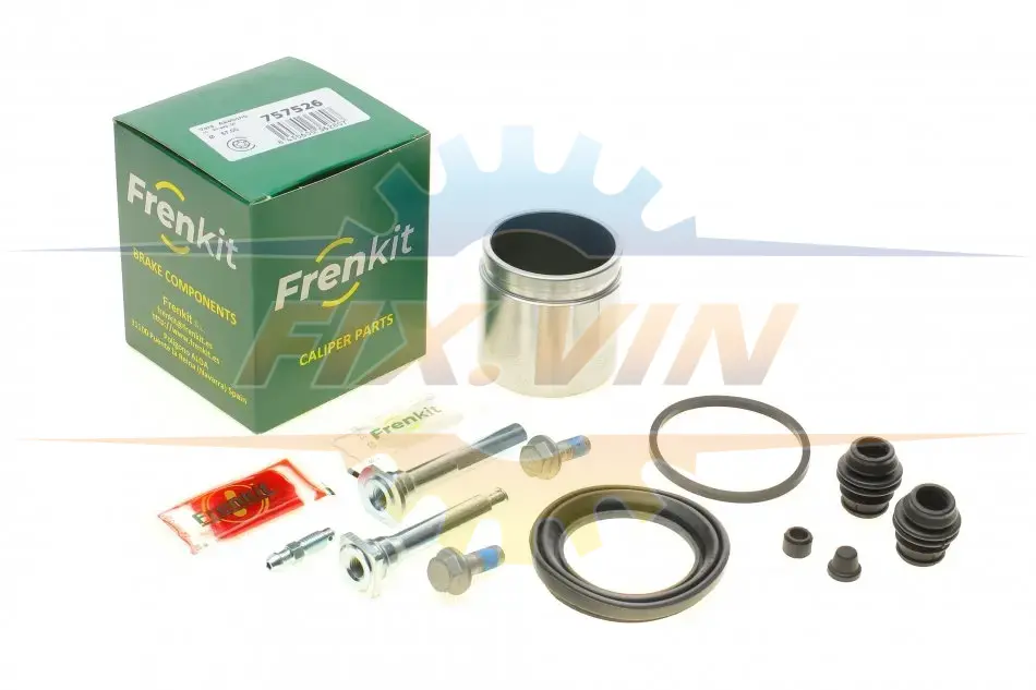 Ремкомплект супорта (переднього) Subaru Impreza 92- (d=57mm)(Ate)(+ поршен/направляюча) SuperKit FRENKIT 757526 (фото 1)
