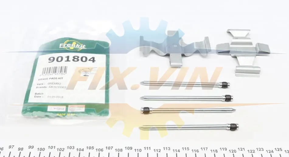 Планка супорта (переднього) прижимна (к-кт) MB E-class (W211) 02-12 (Brembo) FRENKIT 901804 (фото 1)
