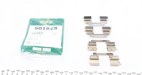 Планка супорта (заднього) прижимна (к-кт) BMW 5(F10/F11)/ X3/X4 09- (Lucas) FRENKIT 901828