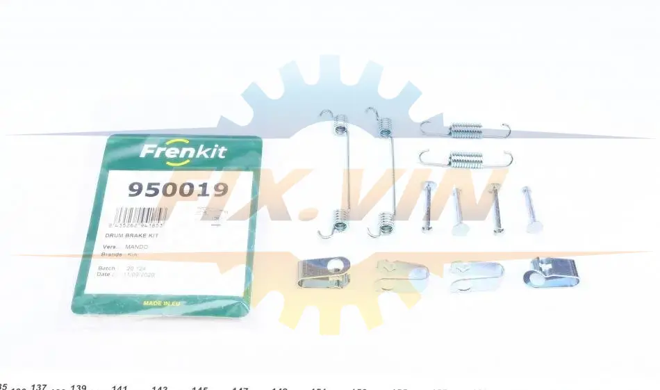 Ремкомплект колодок стояночного гальма FRENKIT 950019 (фото 1)