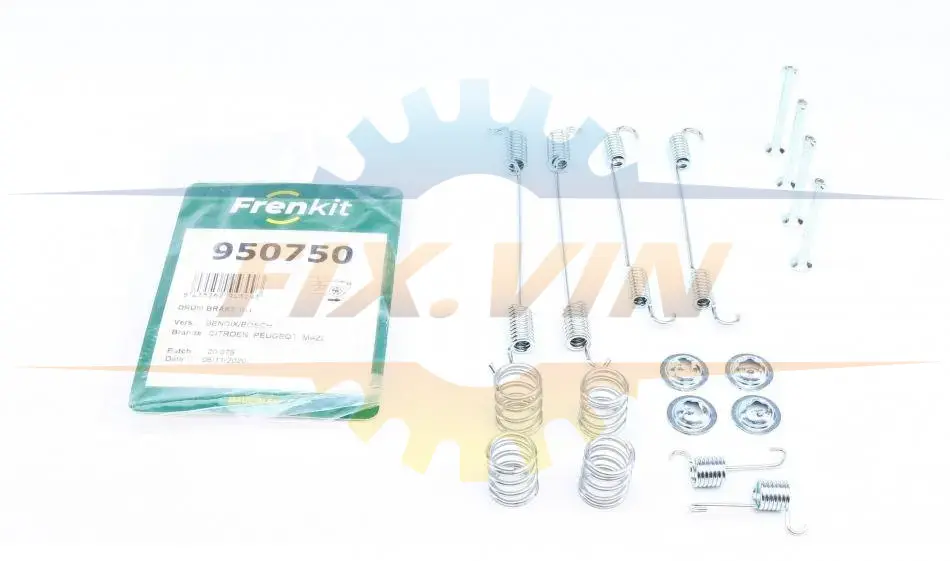 Комплект пружинок колодок ручника Renault Kangoo 1.5dCi/1.6 97- (Bosch) FRENKIT 950750 (фото 1)