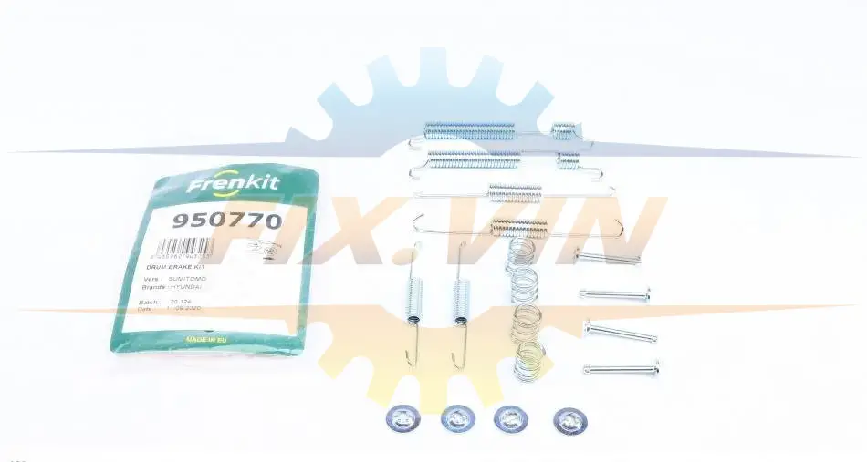 Комплект пружинок колодок ручника Hyundai Elantra/Accent I 90-00 FRENKIT 950770 (фото 1)