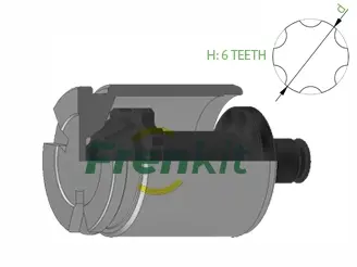 Поршень супорта з мех. зад. A6 C6/Passat B6 (41mm)(TRW) FRENKIT K415201